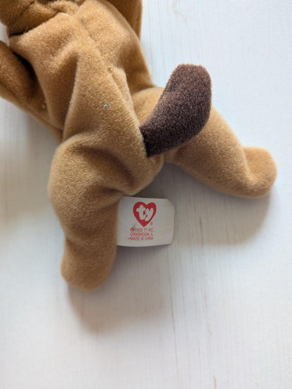 Teenie Beanie Babies Bones Dog Small Toy - 1993 - TY/McDonalds - Includes Tag
