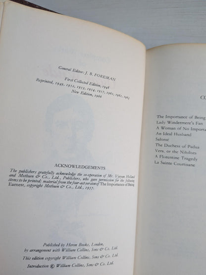 The Complete Works of Oscar Wilde Vol. 2 - Plays - 1966 - Heron Books