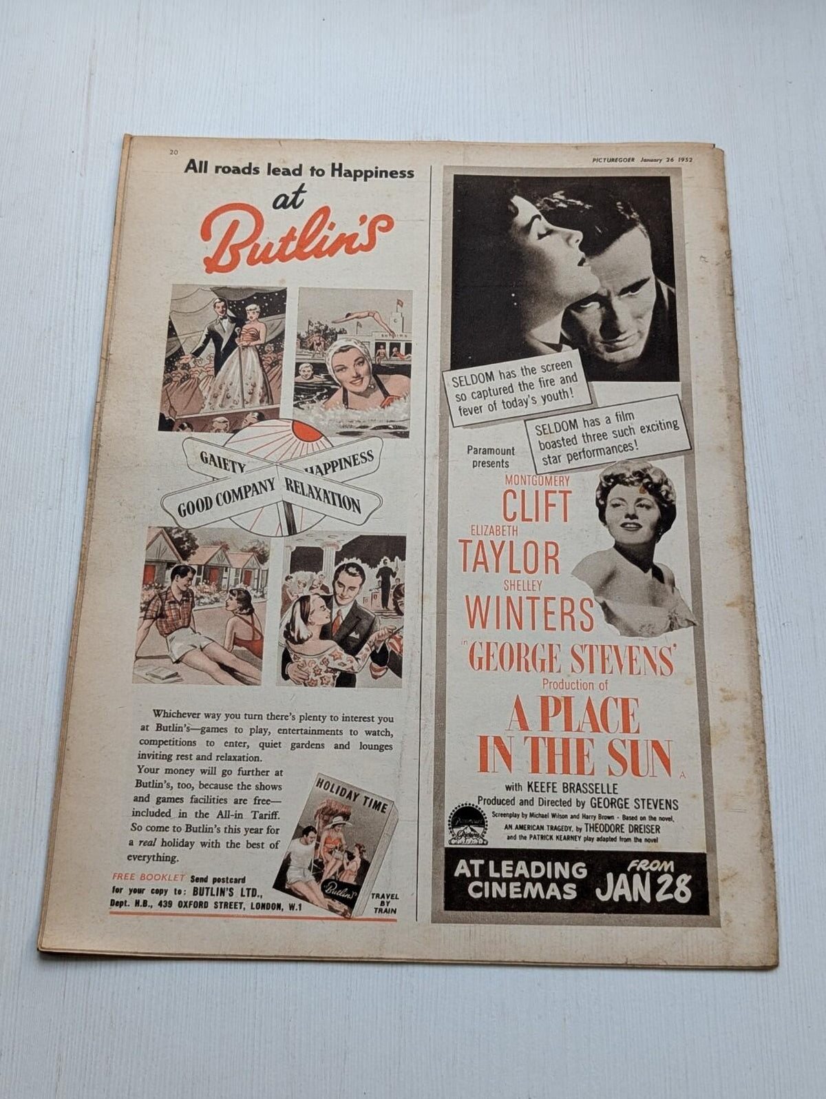 Picturegoer: The National Film Weekly January 26, 1952 - Robert Taylor Cover