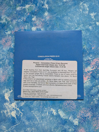 Phoenix - Consolation Prizes CD Promo Single - 2006 - Virgin Records