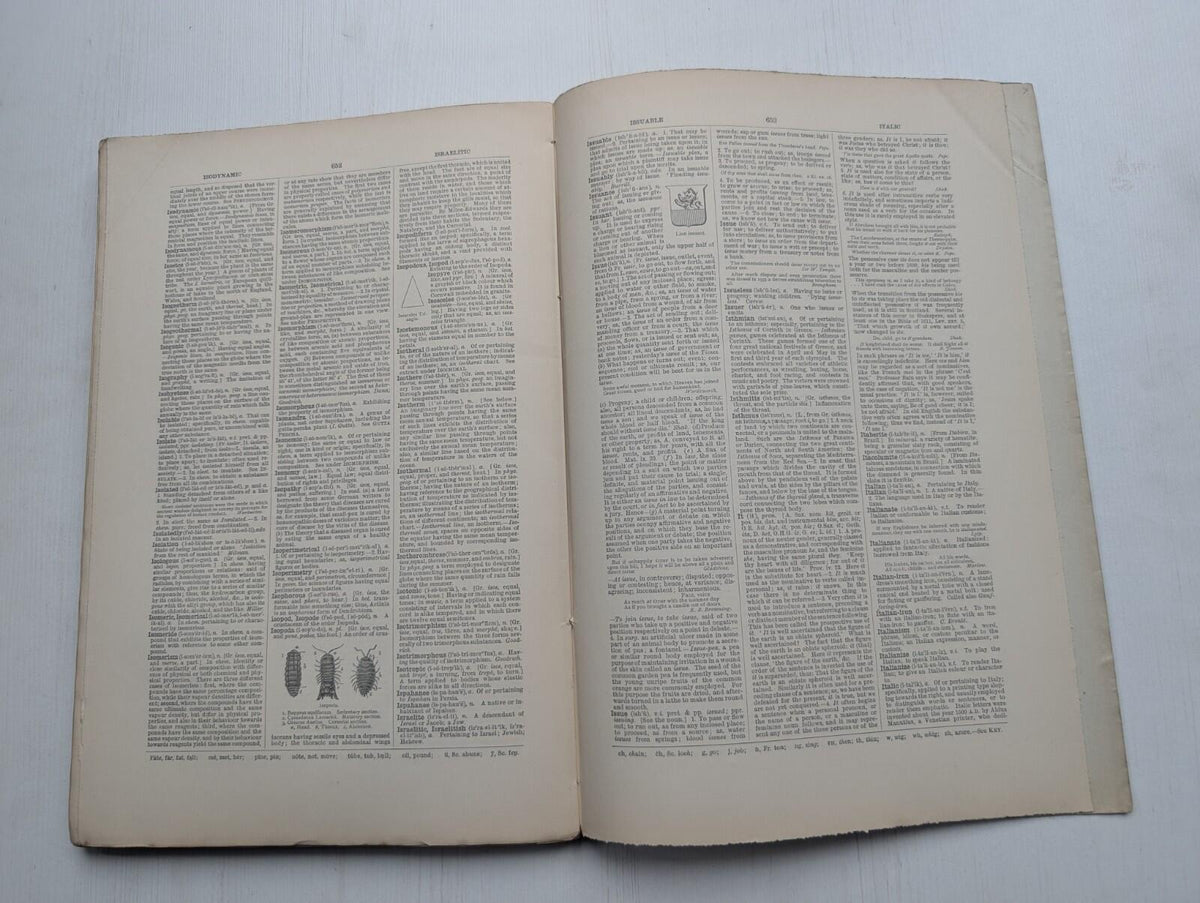 Ogilvie's Imperial Dictionary of The English Language Div. 8 - 1880's Approx