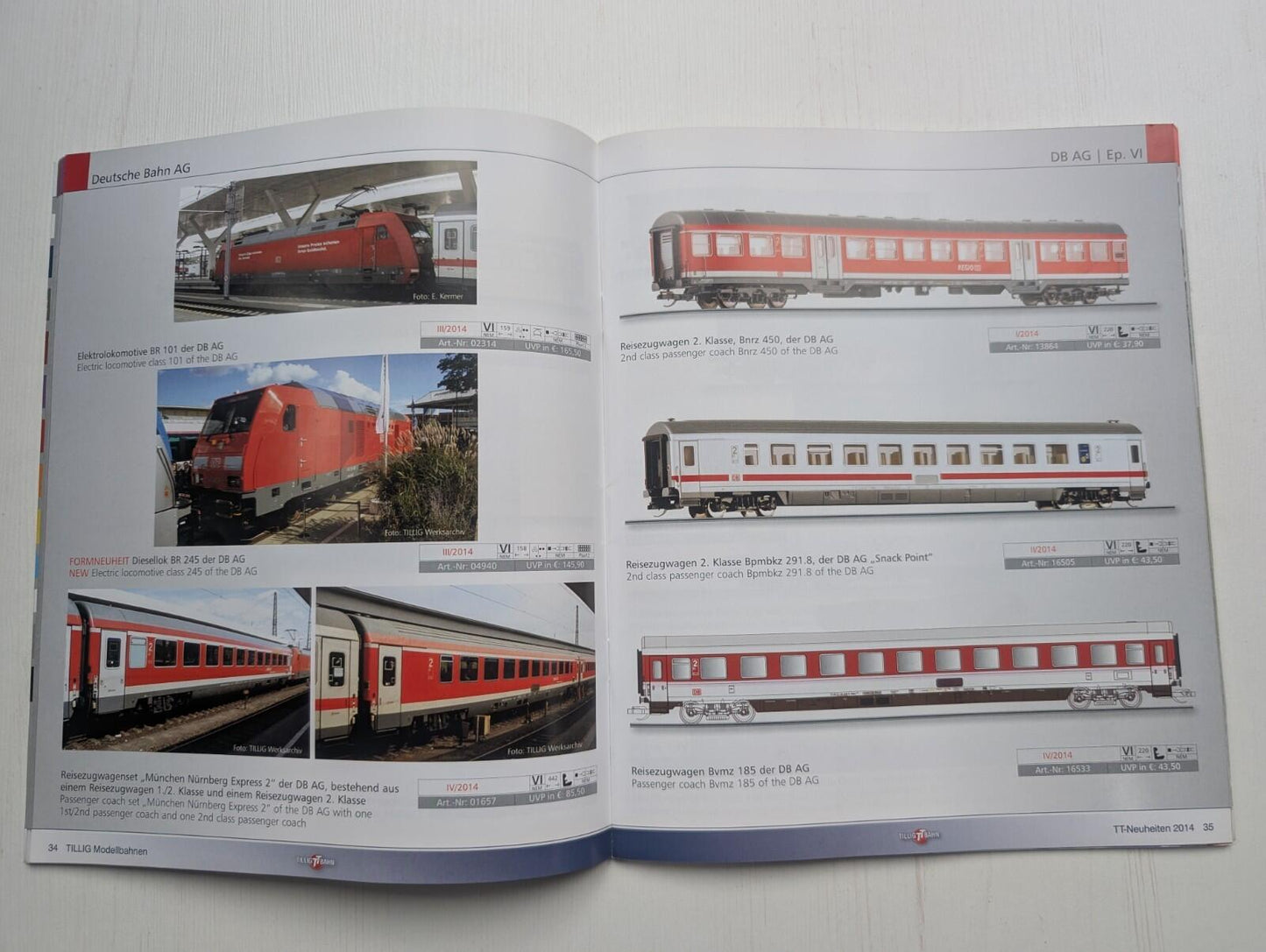 TT-Neuheiten Tillig Bahn German Model Railway Catalogue - 2014