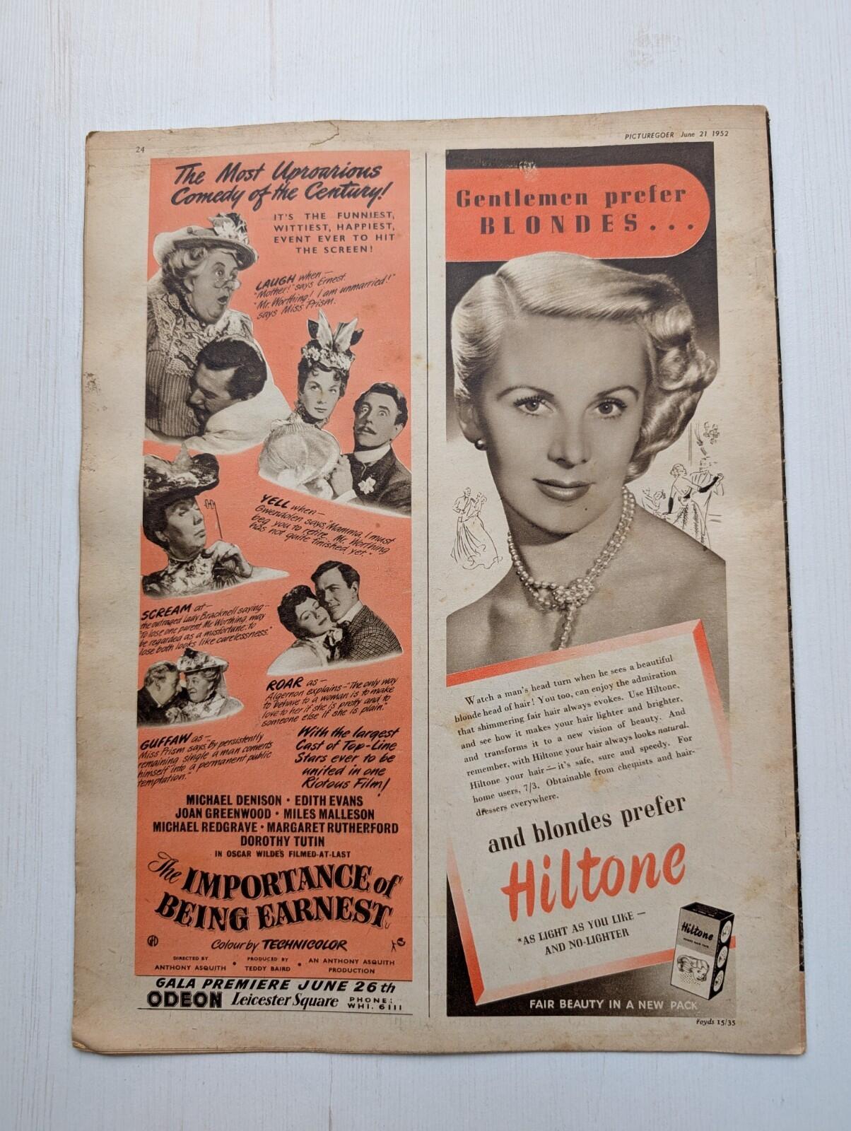 Picturegoer: The National Film Weekly June 21 1952 - Dawn Addams Cover