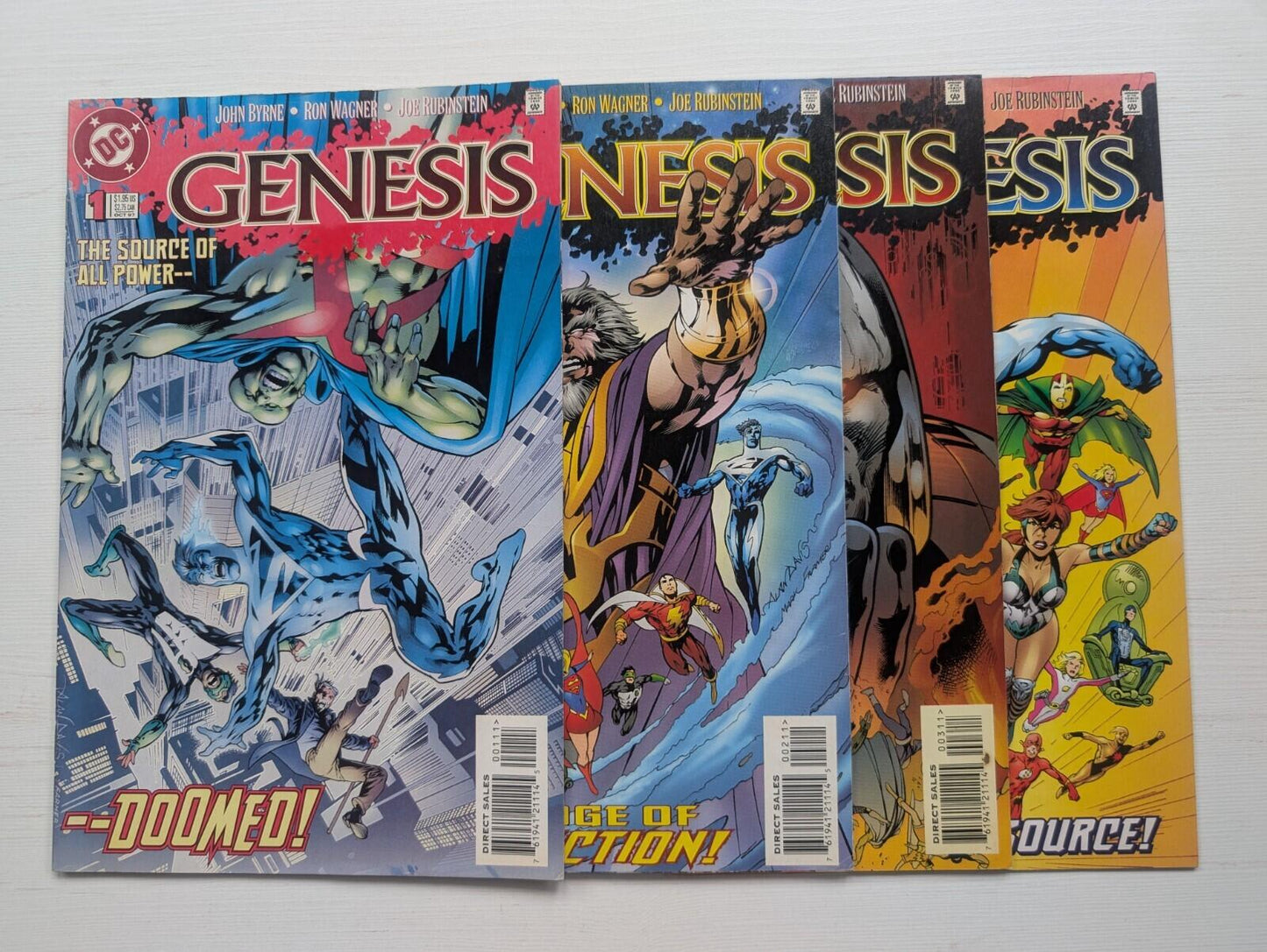 Genesis Full Comic Set #1-4 - 1997 - DC Comic Books