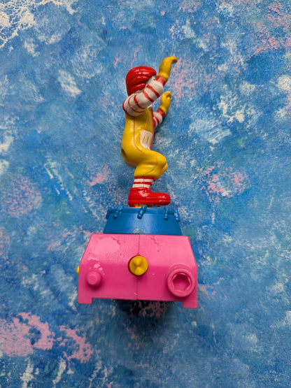 Ronald McDonald on Trampoline Happy Meal Twisting Sports - 1993 - McDonalds