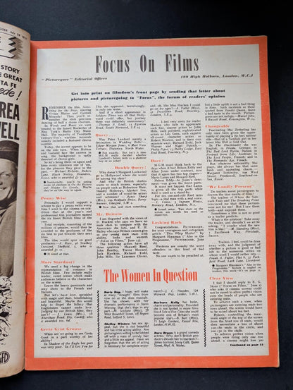 Picturegoer: The National Film Weekly July 28, 1951 - Danny Kaye Cover