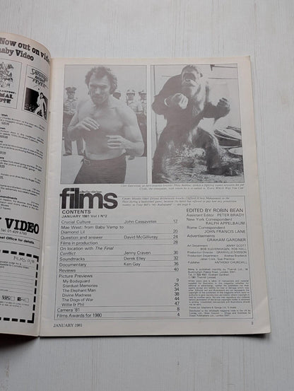 Films Vol. 1 No. 2 January 1981 - Matt Dillon My Bodyguard Cover
