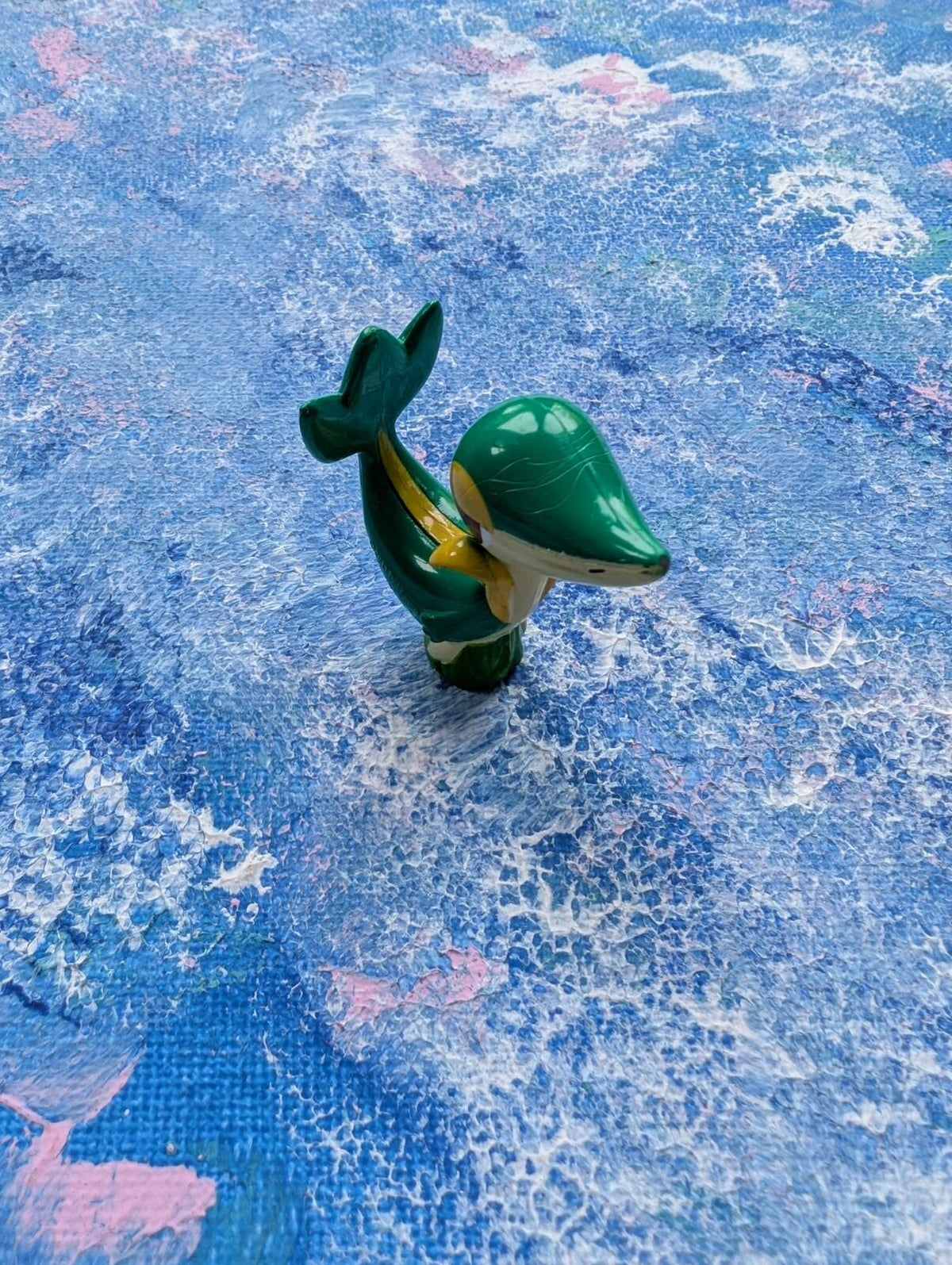 Snivy Pokemon Spin and Go Figure - 2011 - Bandai/Nintendo