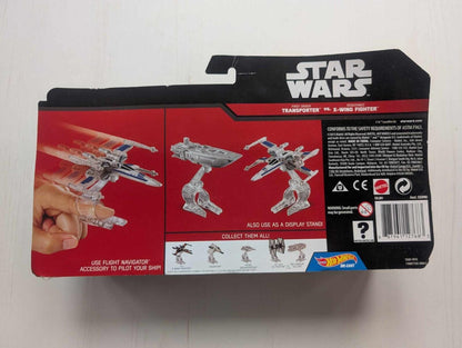 Star Wars Hot Wheels First Order Transporter vs Resistance X-Wing Fighter