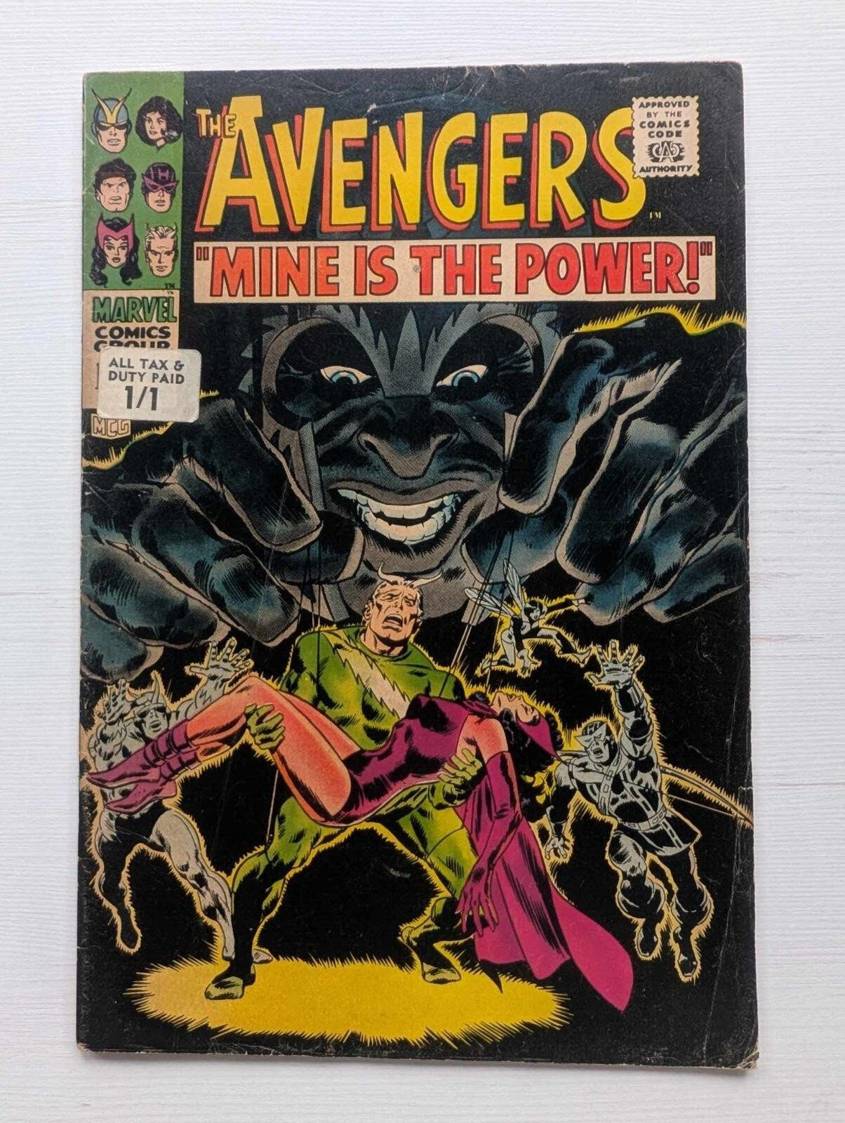 Avengers #49 - First Appearance of Typhon/VS Magneto - 1968 - Marvel Comics