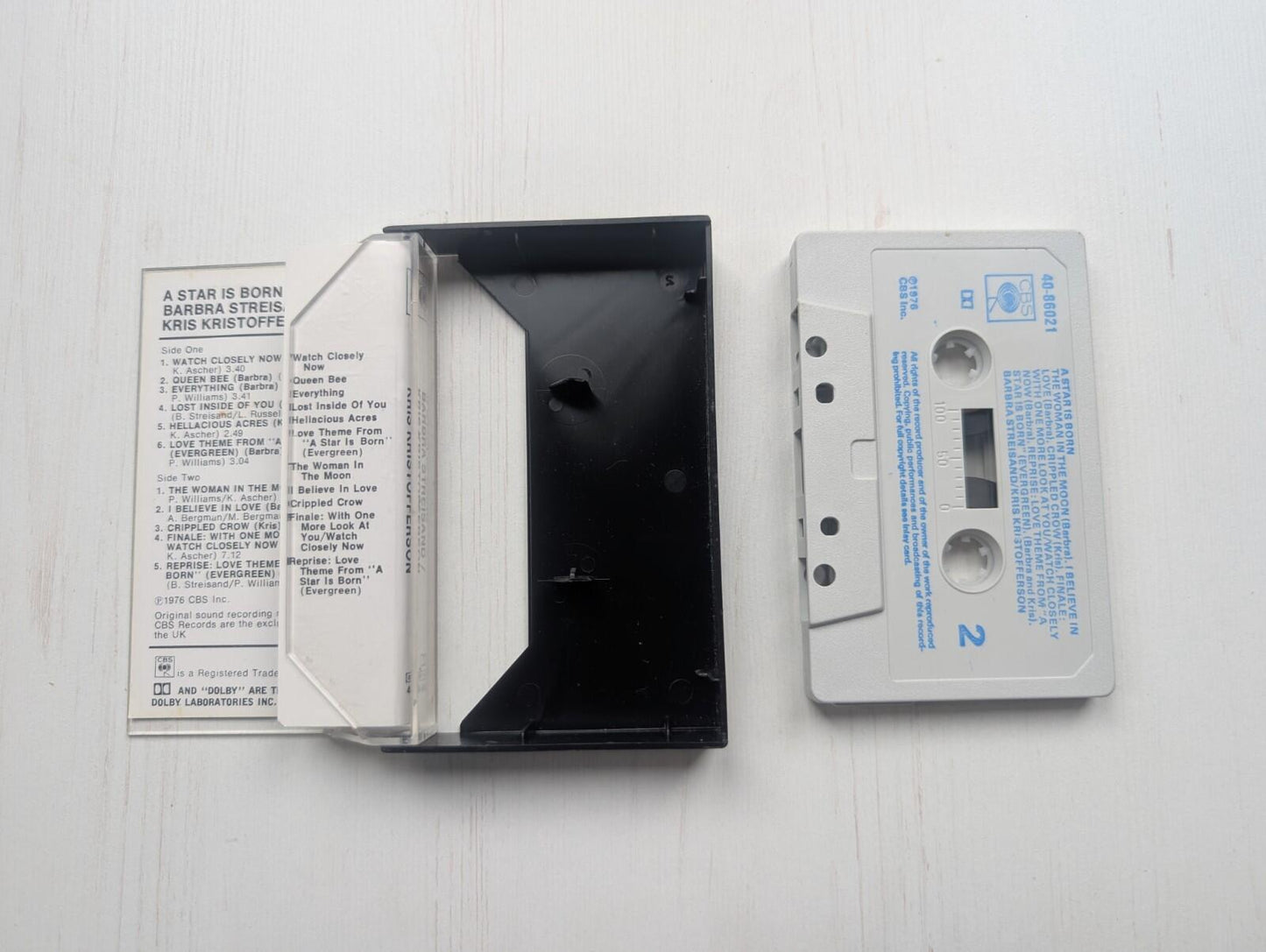 Streisand/Kristofferson - A Star Is Born OST - 1976 - CBS Cassette Tape