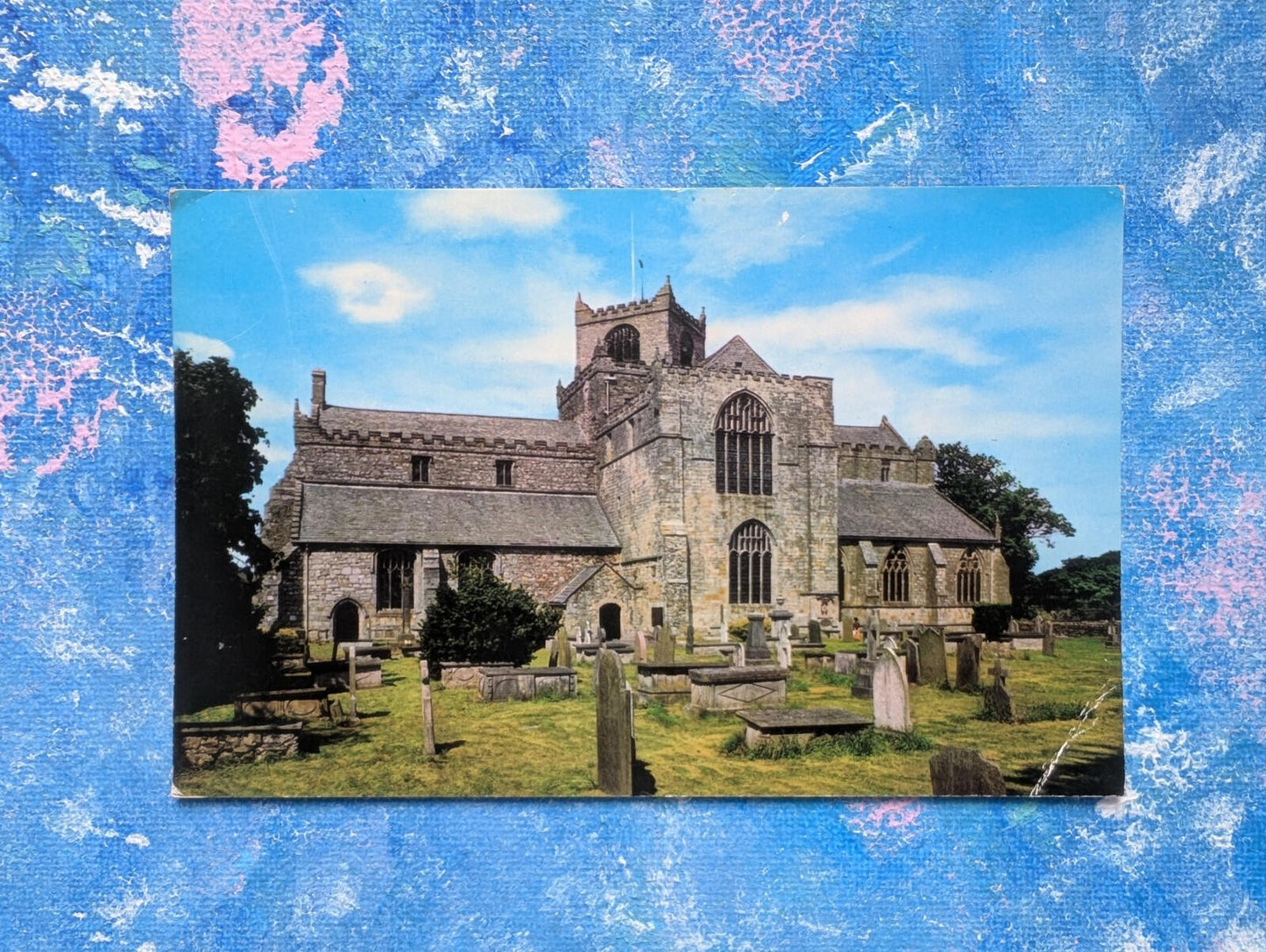Vintage Cartmel Priory: From The South Postcard - Photo Precision Ltd