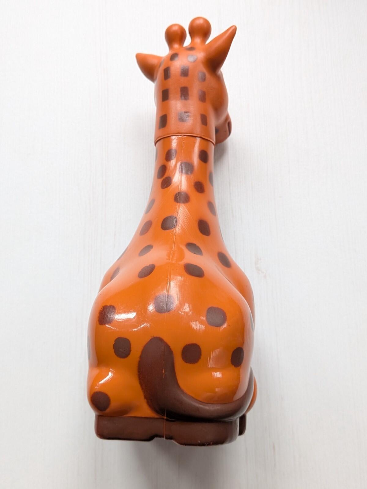 Vintage Giraffe Bubble Bath Bottle Figure - Unbranded