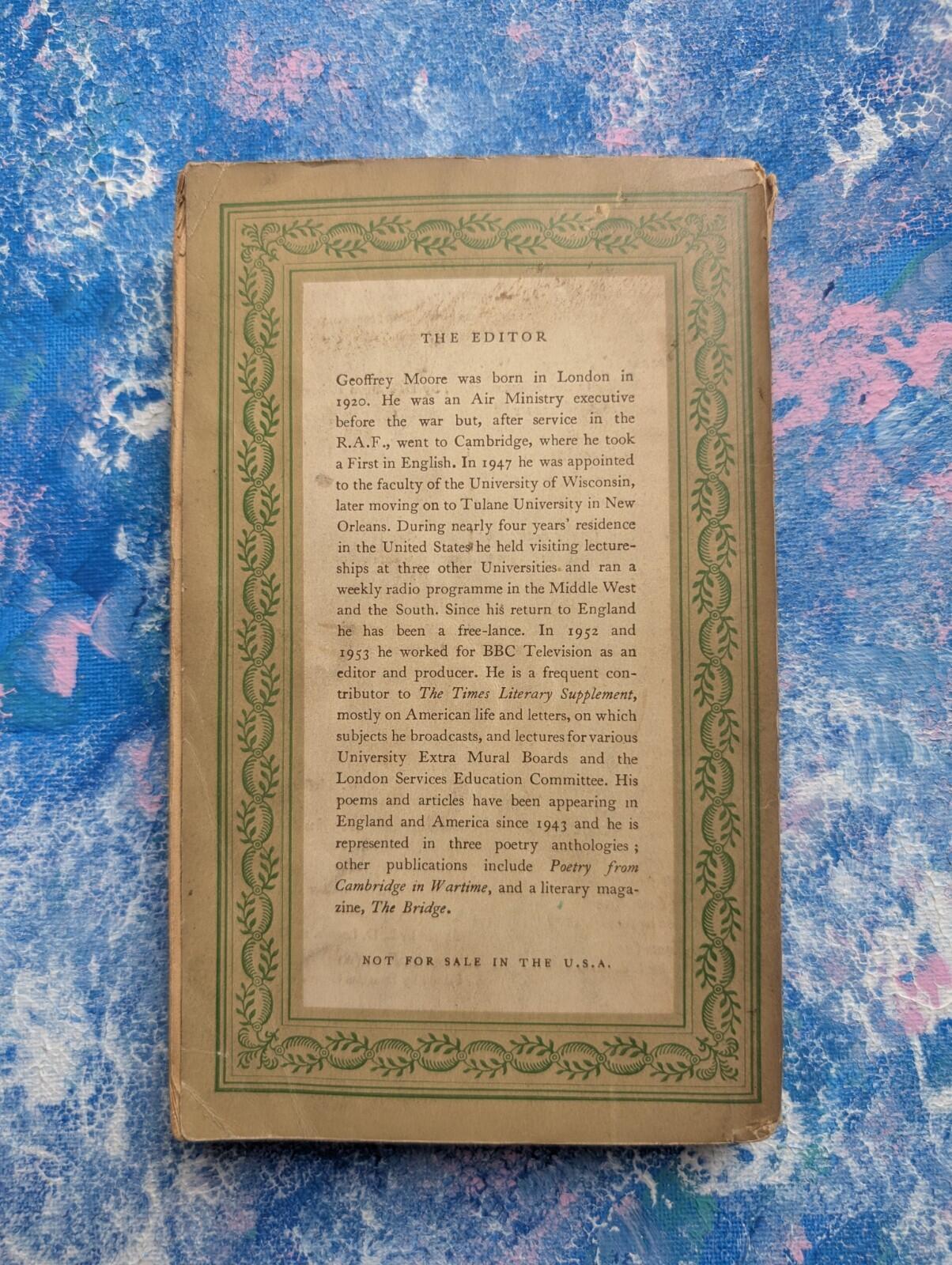 The Penguin Book of Modern American Verse - Geoffrey Moore - 1954