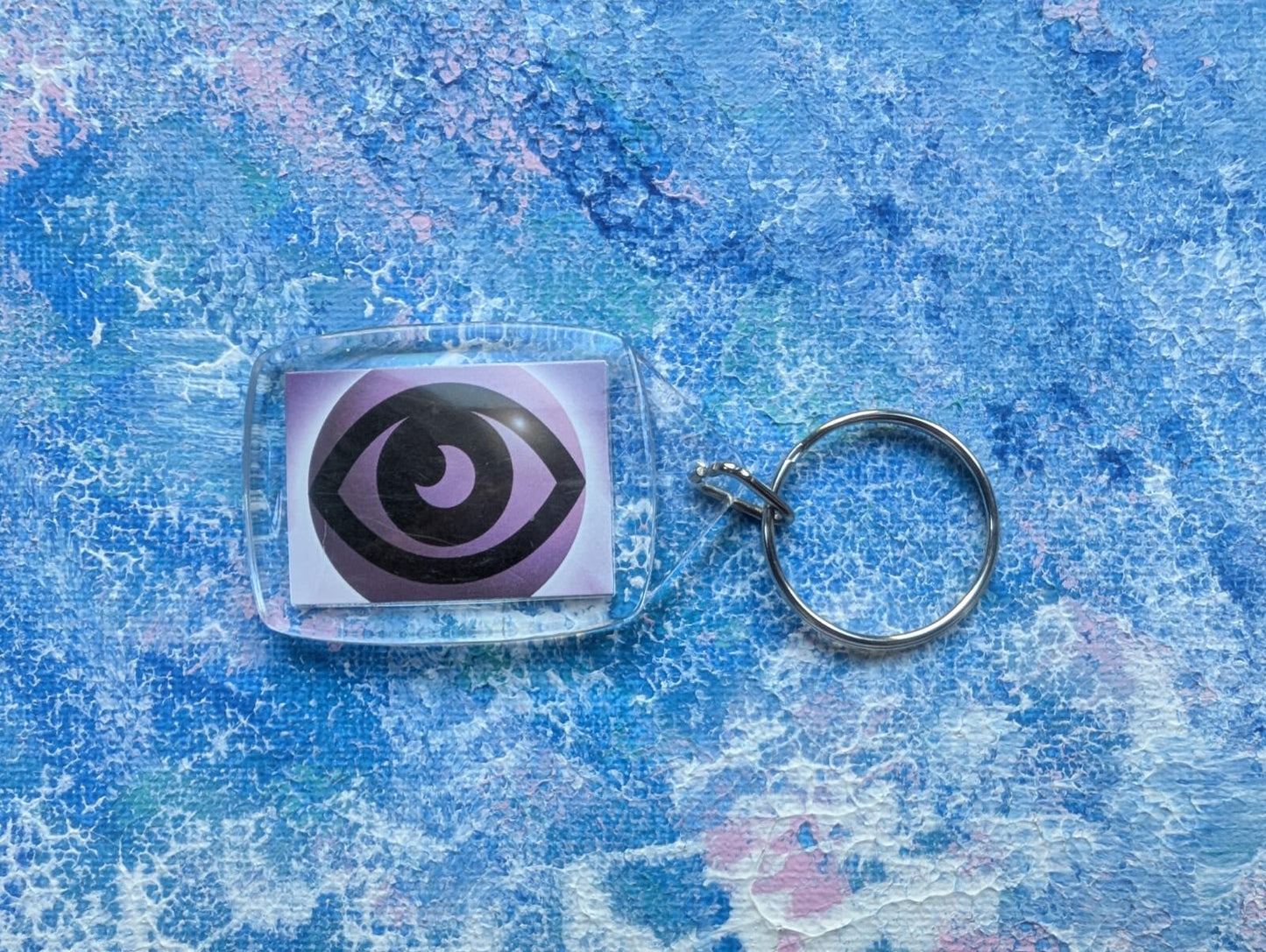 Hand-Crafted Crobat Keyring - Made From Recycled Pokemon Cards