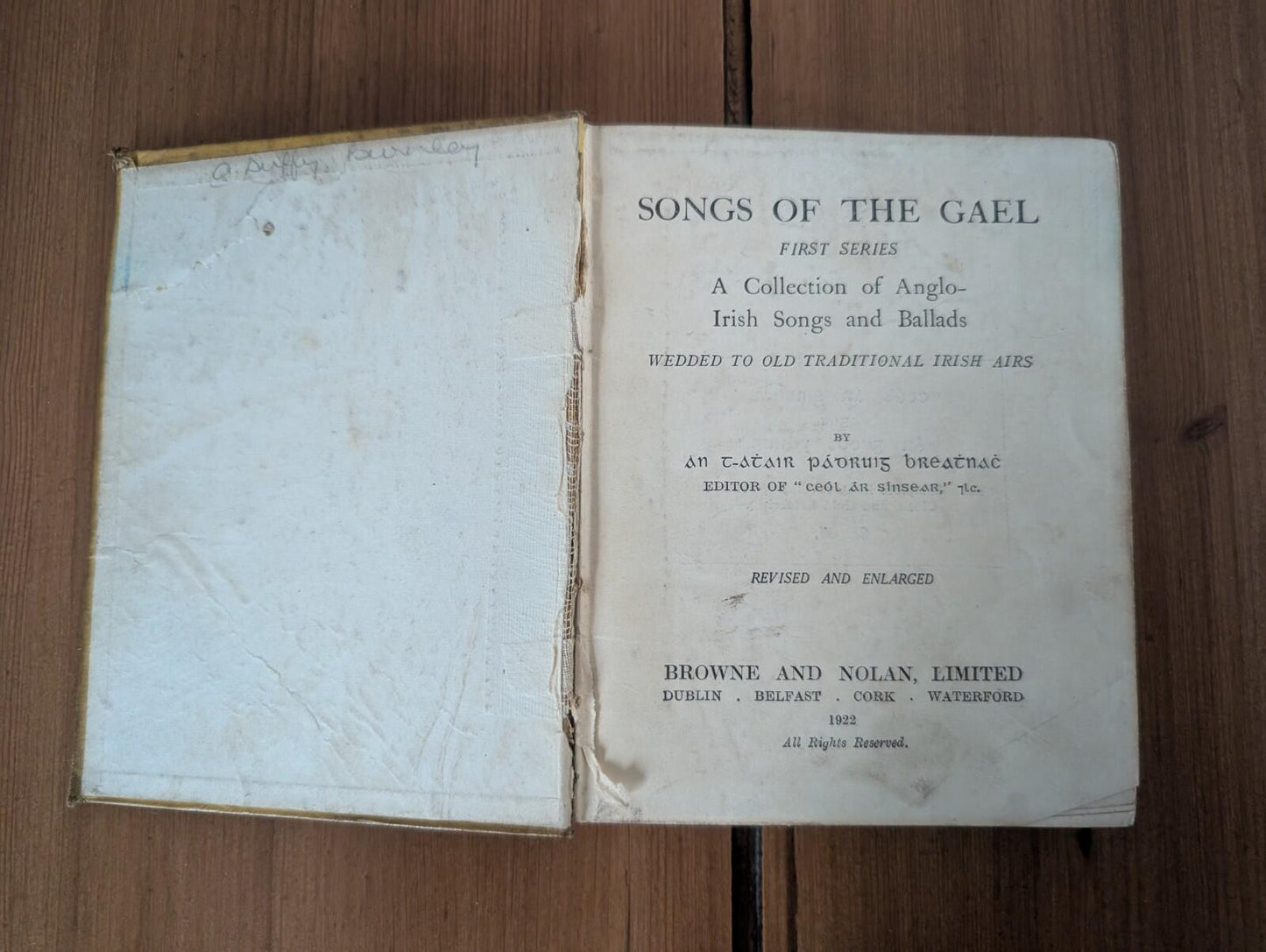 Songs of the Gael: Series 1 - 1922 - Browne & Nolan Ltd