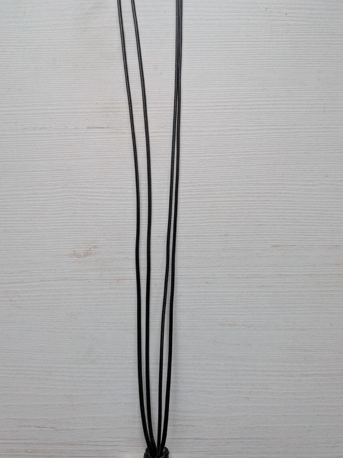 Silver Tree of Life Pendant Necklace on Waxed Black Cord