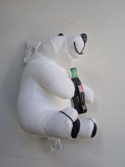 Vintage 1993 Coca-Cola Collection Polar Bear Plush/Soft Toy with Bottle