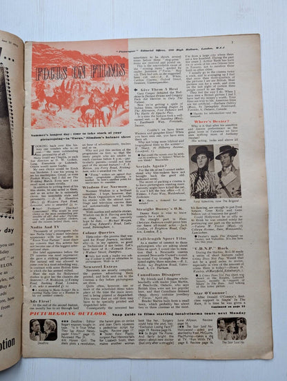 Picturegoer: The National Film Weekly June 21 1952 - Dawn Addams Cover