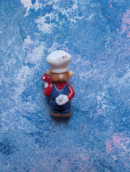 Super Mario Bros Chef Mario Mini Figure - 2000 - Zaini/Nintendo