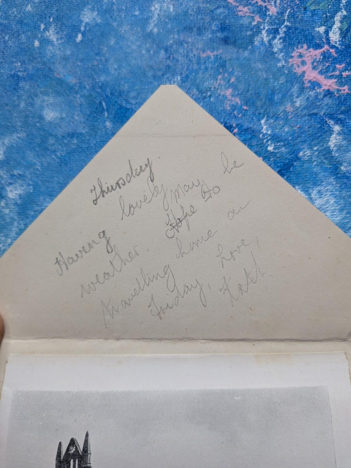 Vintage 1940's Whitby Pictorial Letter - 1948 - Walter Scott, Bradford