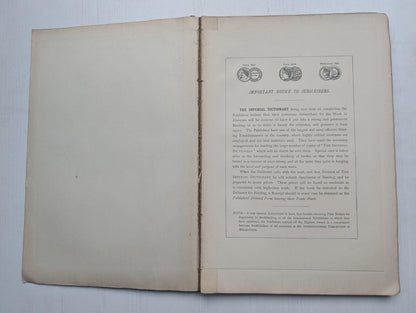 Ogilvie's Imperial Dictionary of The English Language Div. 17 - 1880's Approx