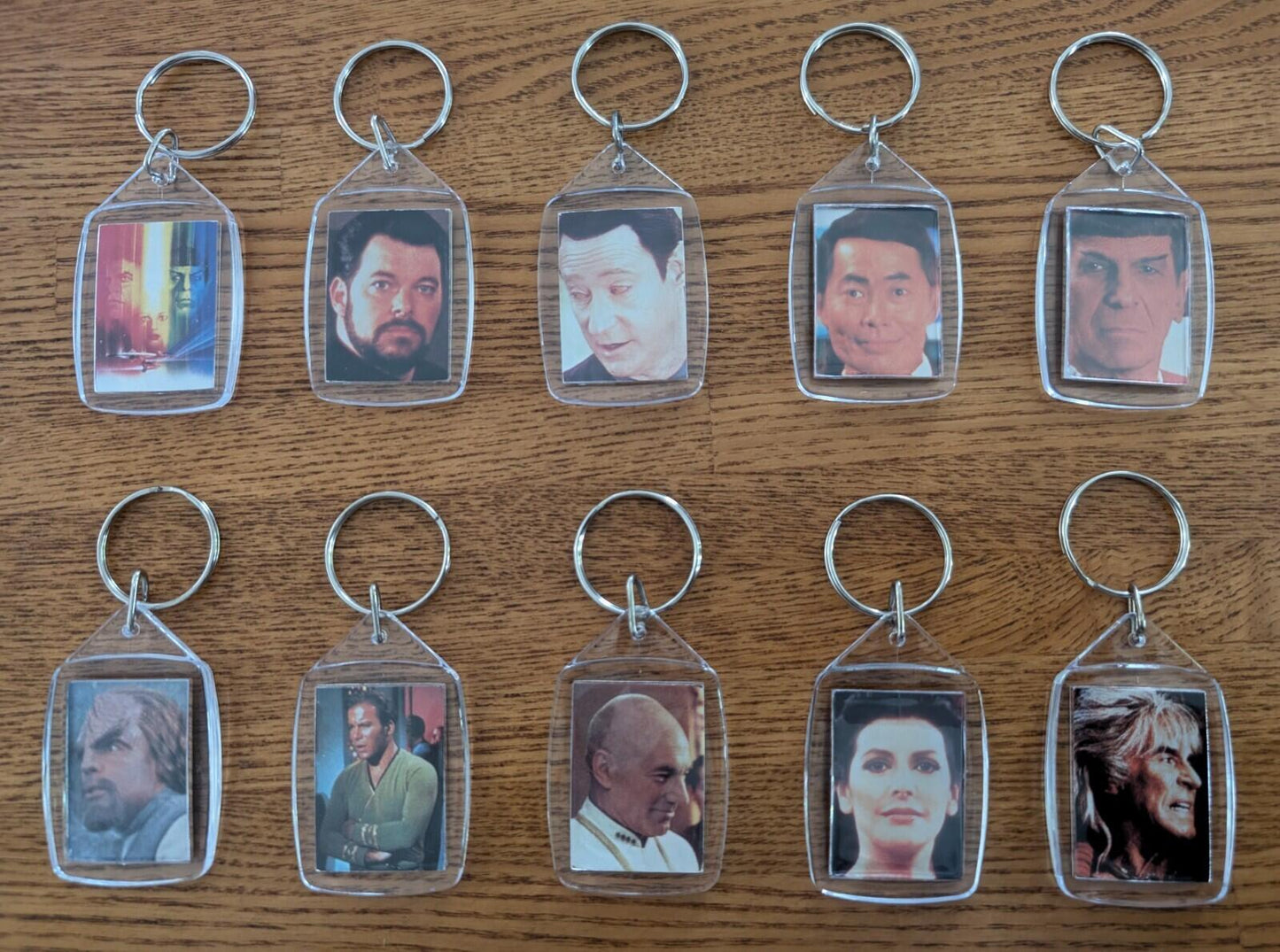 Handmade Star Trek X10 Keyring Bundle, Great For Stocking Fillers/Gift Bags