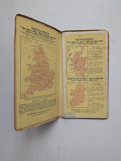 Bartholomew's New Reduced Survey Map of Cheshire - Stanford & Mann - 1910