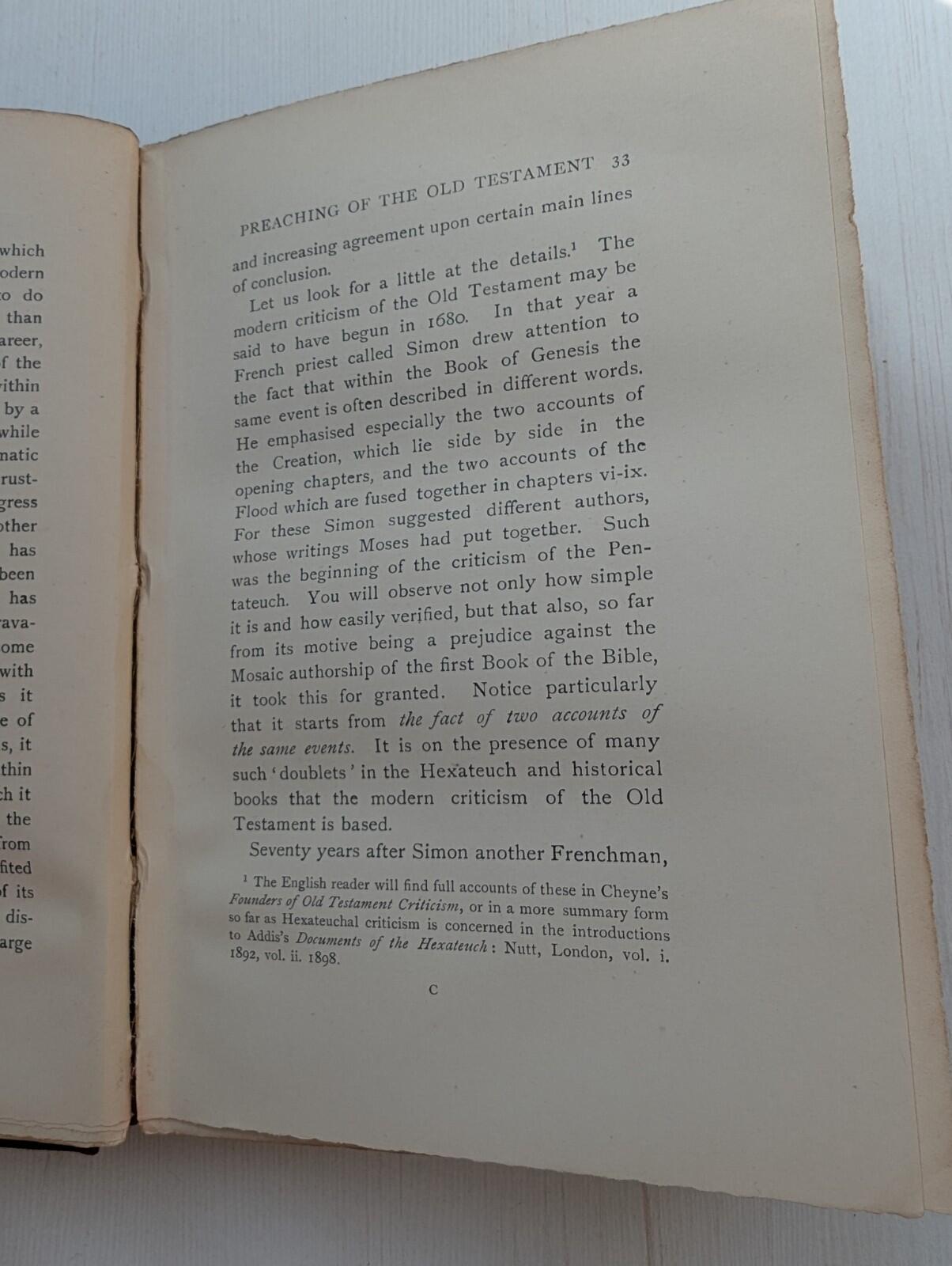 Modern Criticism and The Preaching of The Old Testament by George Adam Smith