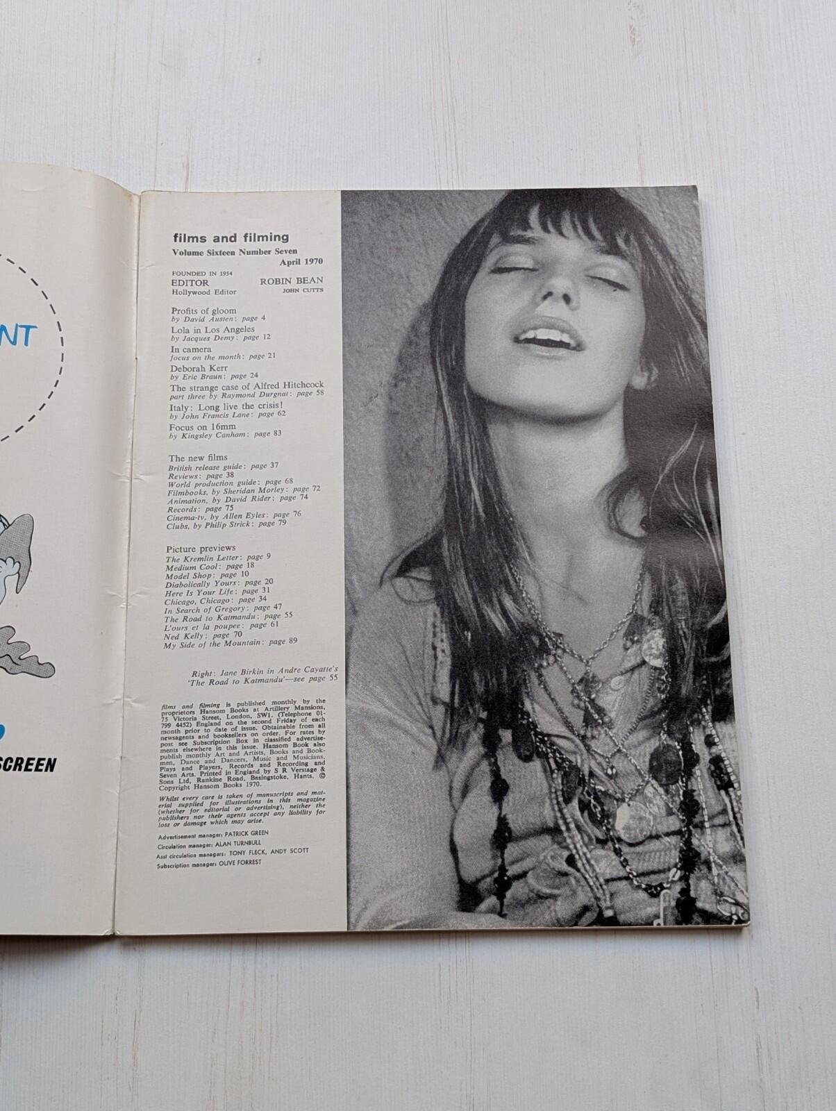 Films and Filming Vol. 16 No. 7 - April 1970 - Michael Sarrazin