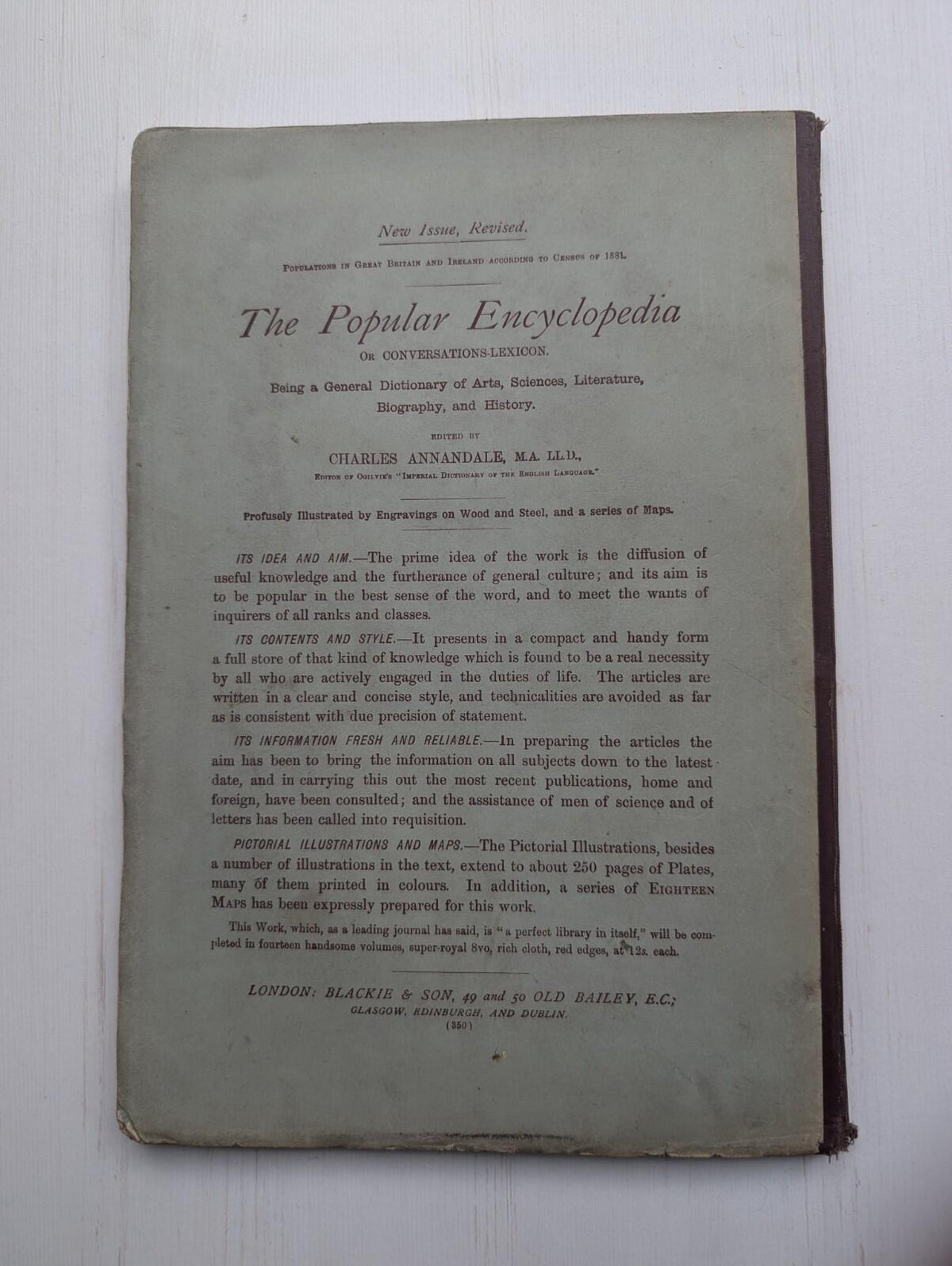 Ogilvie's Imperial Dictionary of The English Language Div. 4 - 1880's Approx