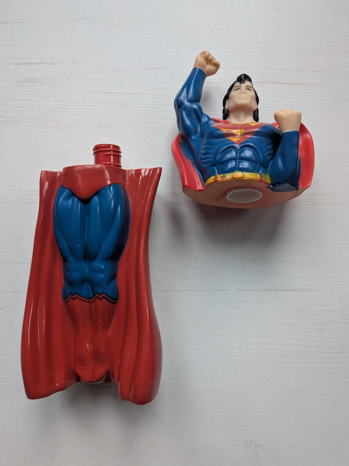 Vintage Superman Bubble Bath Bottle Figure - 1994 - DC Comics