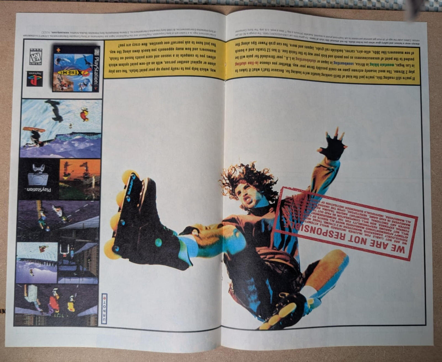 2Xtreme Playstation Game 1996 Advertisement - See Details