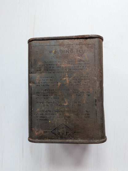 Vintage S.I.F Flux Welding Flux Tin - Suffolk Iron Foundry 1920s - See Details