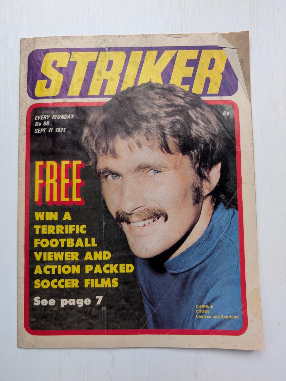 Striker No. 88 11th September 1971 - Banner Press Ltd - Charlie Cooke/Chelsea