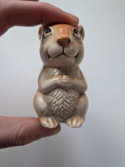 Small Ceramic Chipmunk - Made in Chester, England - Brand Unknown