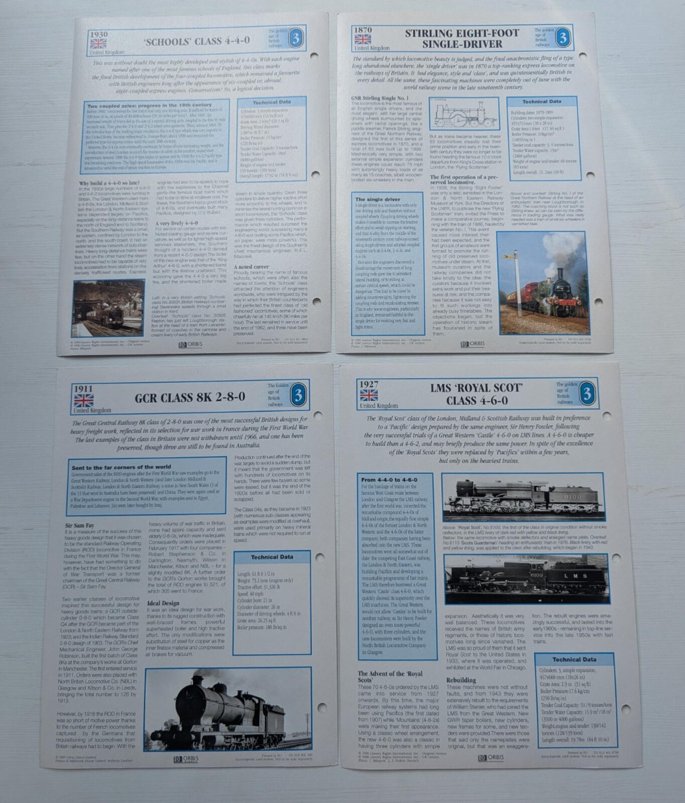 The Golden Age of British Railways - Orbis Direct - x25 Card Bundle