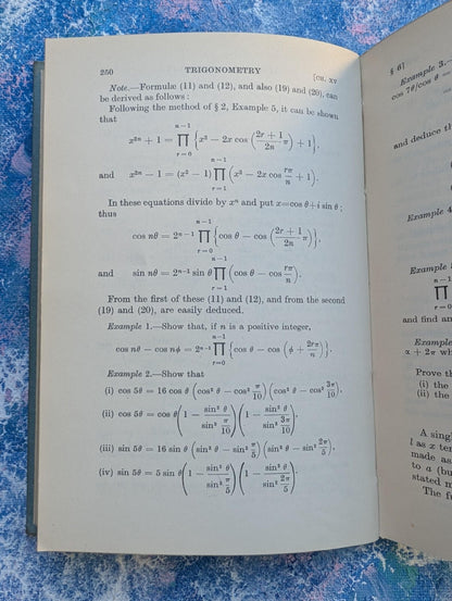 Trigonometry Part II by T.M. MacRobert/William Arthur - 1950 - Methuen & Co