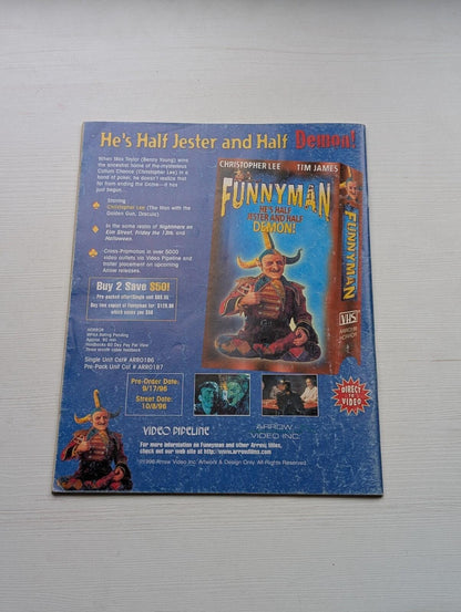 The Phantom of The Movies: Videoscope #20 Fall 1996 - Cemetery Man Cover