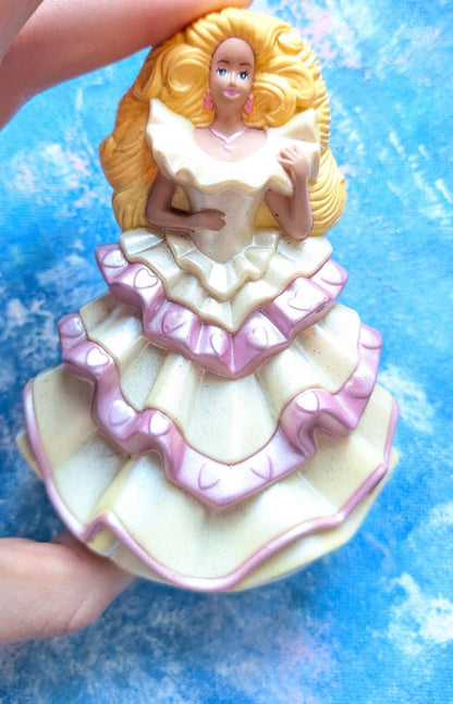 Vintage Pink and White Dress Barbie Happy Meal Figure - 1993 - Mattel/McDonalds