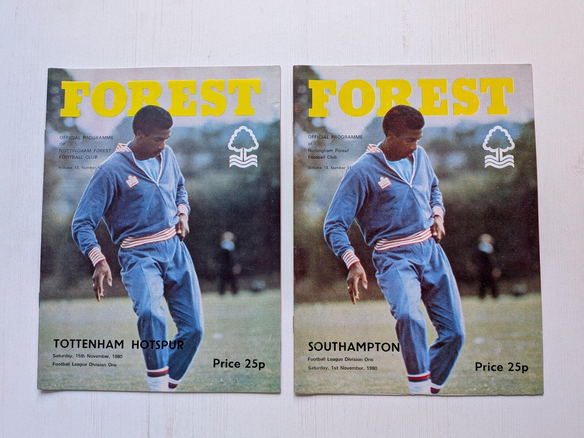 Nottingham Forest 1980 Match Programmes x14 Bundle