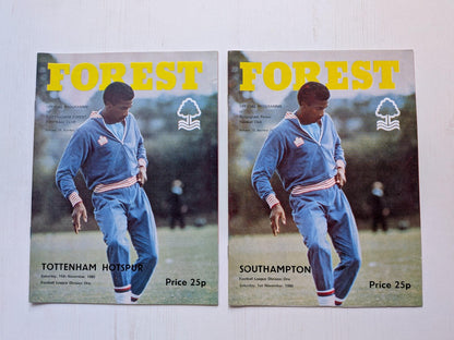 Nottingham Forest 1980 Match Programmes x14 Bundle