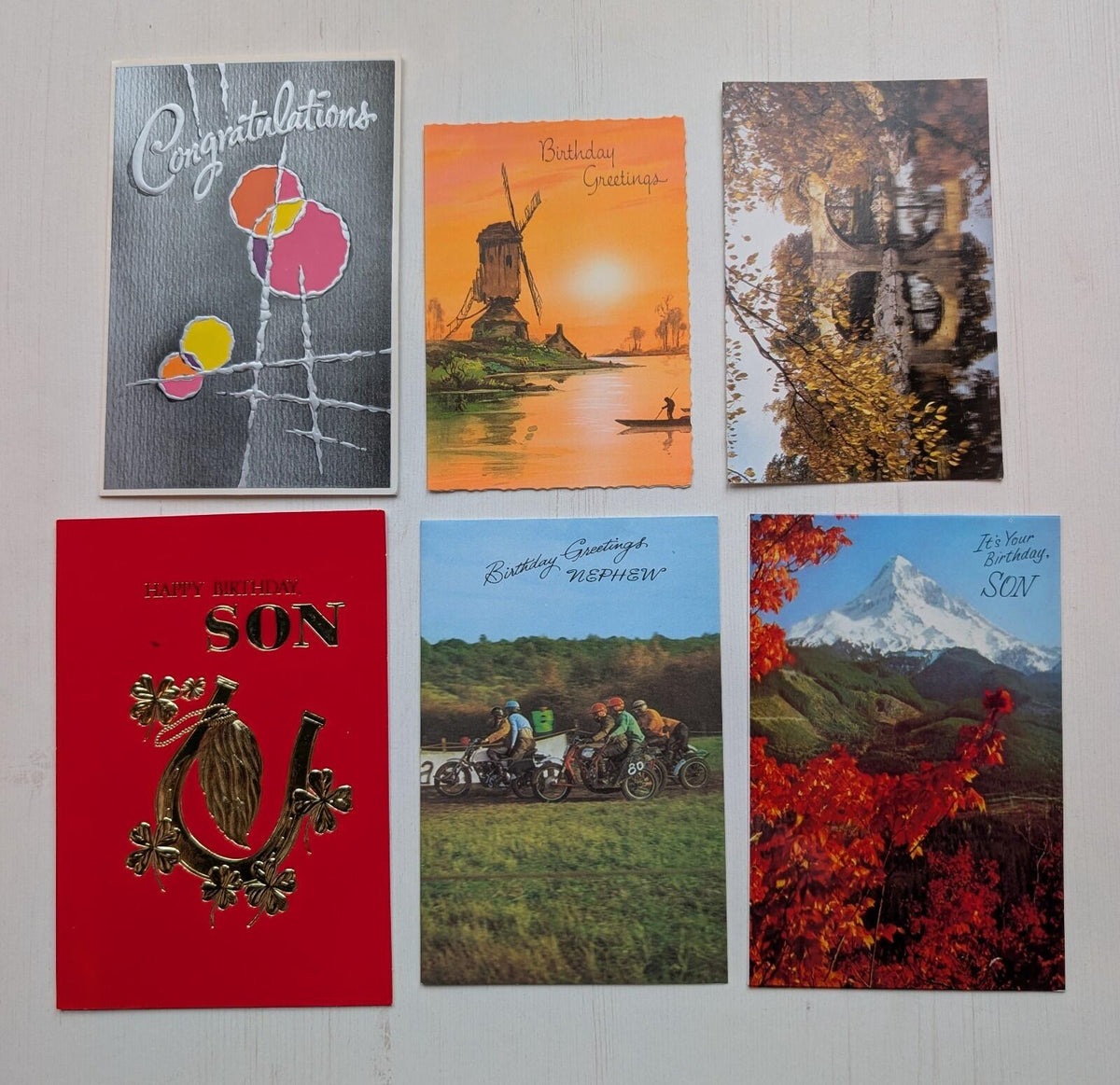 Mixed Vintage/Modern Greeting Card Bundle - x20 Cards For Scrapbook/Crafts #1