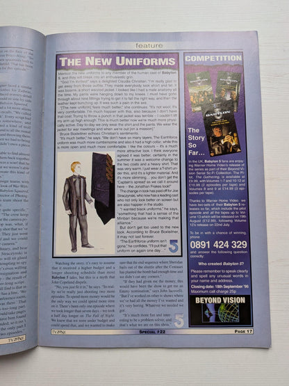 TV Zone Special #22 August 1996 - Babylon 5 Behind The Scenes Special