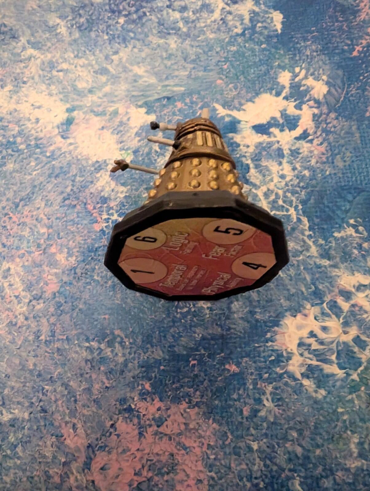 Doctor Who Gold Dalek Mini Figure/Game Piece/Cake Topper