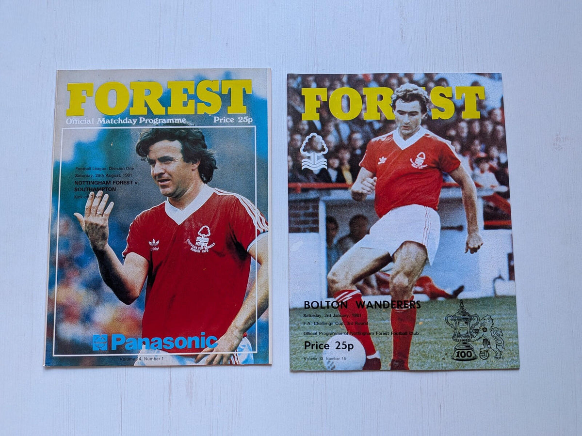 Nottingham Forest 1981 Match Programmes x23 Bundle