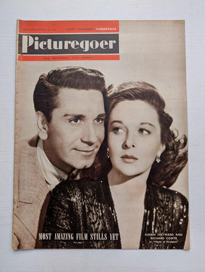 Picturegoer October 29, 1949 - Susan Hayward/Richard Conte Cover
