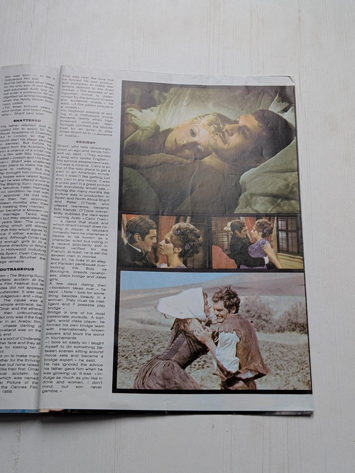 Fold-Out Poster Magazine No. 1 of 6 - Omar Sharif - 1974