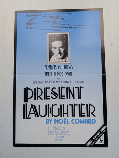 Present Laughter by Noel Coward Theatre Poster - Nottingham Playhouse