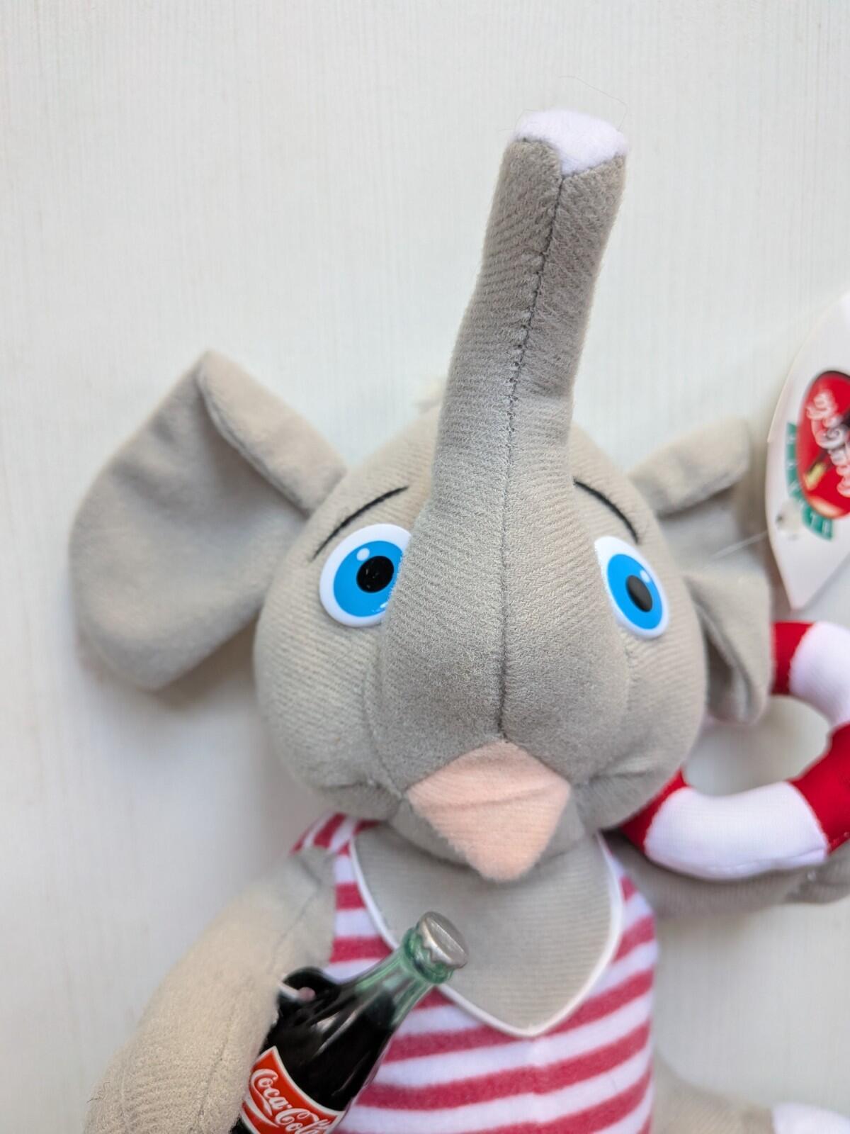 Coca-Cola Plush Collection Elephant - 1993 - Play-By-Play